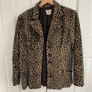 Vintage Faux Fur Leopard Coat
